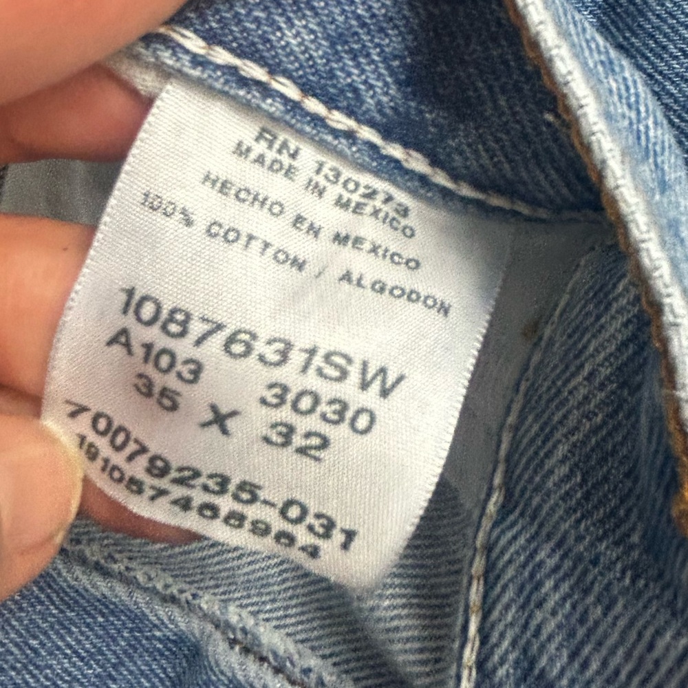 Rustler Men's 34x32 Straight Leg Light Wash Blue Denim Jeans Bundle of 2 - Picture 4 of 11